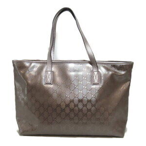 Gucci purple metallic bag canvas tote